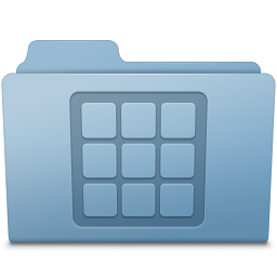 Icons Folder Blue Icon 256x256 png